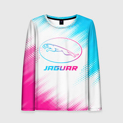 Женский лонгслив Jaguar neon gradient style