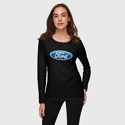 Лонгслив женский Ford sport auto, цвет: 3D-принт — фото 2