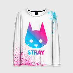 Женский лонгслив Stray neon gradient style