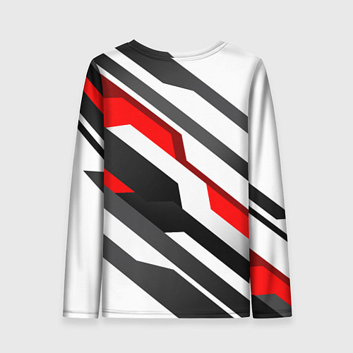 Женский лонгслив Mass effect - white uniform n7 / 3D-принт – фото 2
