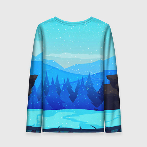 Женский лонгслив Дракон с подарком новый год / 3D-принт – фото 2