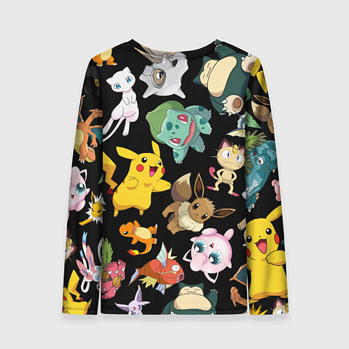 Женский лонгслив Пикачу и другие покемоны / 3D-принт – фото 2