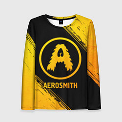 Лонгслив женский Aerosmith - gold gradient, цвет: 3D-принт