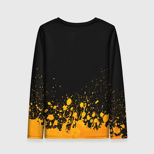 Женский лонгслив HIM - gold gradient посередине / 3D-принт – фото 2