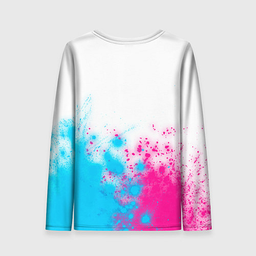 Женский лонгслив League of Legends neon gradient style посередине / 3D-принт – фото 2