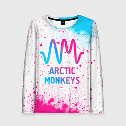 Женский лонгслив Arctic Monkeys neon gradient style