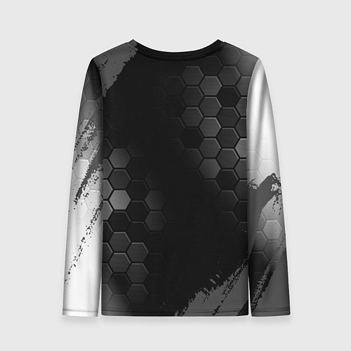 Женский лонгслив Saints Row glitch на темном фоне / 3D-принт – фото 2