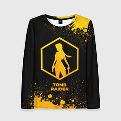 Женский лонгслив Tomb Raider - gold gradient