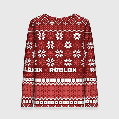 Женский лонгслив Roblox christmas sweater / 3D-принт – фото 2