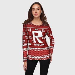 Лонгслив женский Roblox christmas sweater, цвет: 3D-принт — фото 2