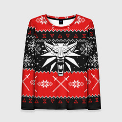 Женский лонгслив The Witcher christmas sweater