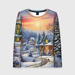 Женский лонгслив Зимнее волшебство