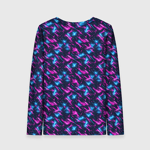 Женский лонгслив Неоновый бум / 3D-принт – фото 2
