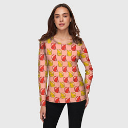 Лонгслив женский Забавные леопарды, цвет: 3D-принт — фото 2