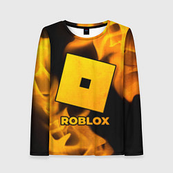 Женский лонгслив Roblox - gold gradient