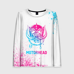 Женский лонгслив Motorhead neon gradient style