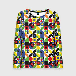 Женский лонгслив Паттерн из геометрических фигур