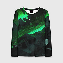 Женский лонгслив Визуальные иллюзии в геометрии