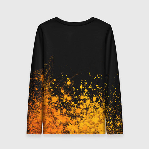 Женский лонгслив Coldplay - gold gradient посередине / 3D-принт – фото 2