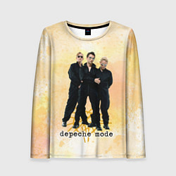 Лонгслив женский Depeche Mode - Universe band, цвет: 3D-принт