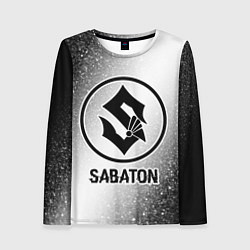 Лонгслив женский Sabaton glitch на светлом фоне, цвет: 3D-принт
