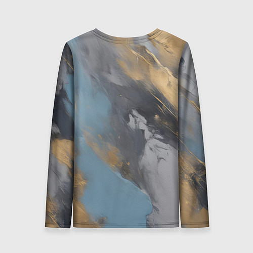 Женский лонгслив Мазки краски - нейросеть / 3D-принт – фото 2