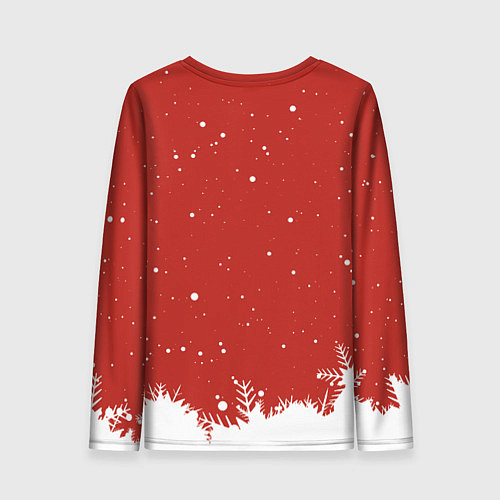 Женский лонгслив Встречайте 2024 год зеленого дракона / 3D-принт – фото 2