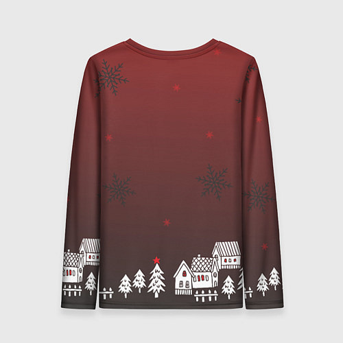 Женский лонгслив Я принес вам 2024 красный дракон / 3D-принт – фото 2