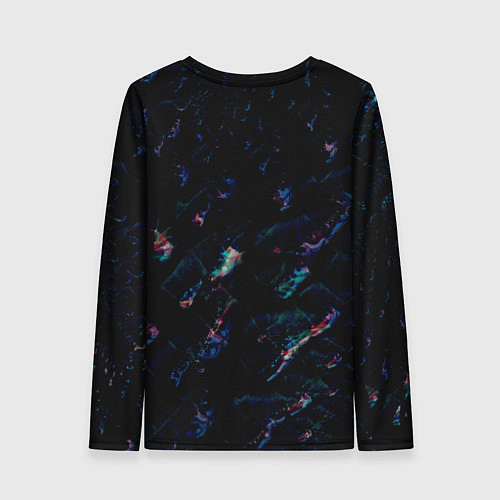 Женский лонгслив Лазурные сапфиры / 3D-принт – фото 2