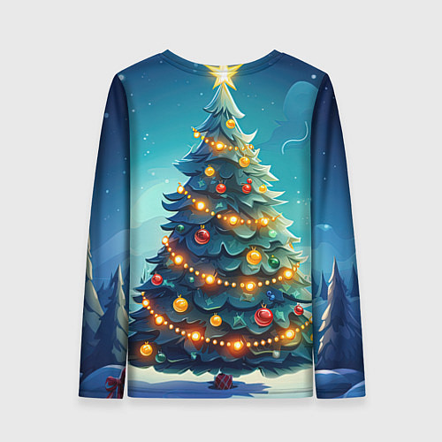 Женский лонгслив Красный злой дракошка / 3D-принт – фото 2