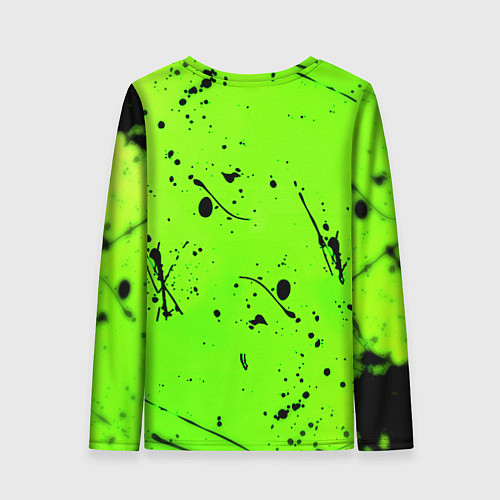 Женский лонгслив Xbox кислотный стиль / 3D-принт – фото 2