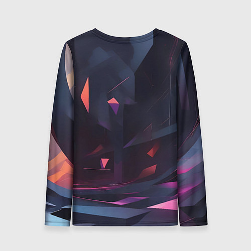 Женский лонгслив Абстрактный вихрь / 3D-принт – фото 2