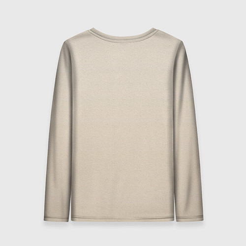 Женский лонгслив Новогодняя ель акварелью на холсте / 3D-принт – фото 2