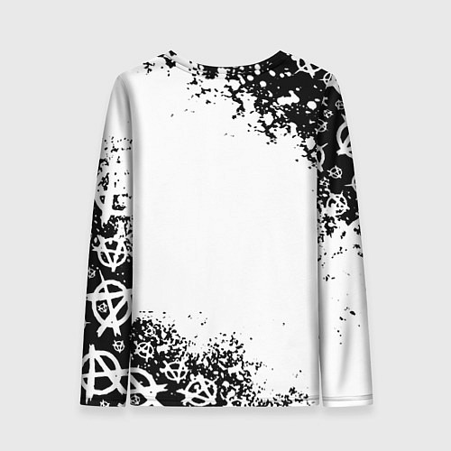 Женский лонгслив AC DC anarchy rock / 3D-принт – фото 2