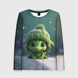 Лонгслив женский Малыш дракона, цвет: 3D-принт