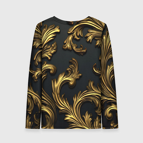 Женский лонгслив Позолоченные классические объемные узоры / 3D-принт – фото 2