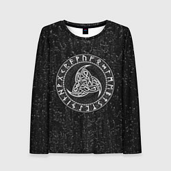 Лонгслив женский Символика рог одина, цвет: 3D-принт