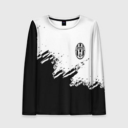 Лонгслив женский Juventus black sport texture, цвет: 3D-принт