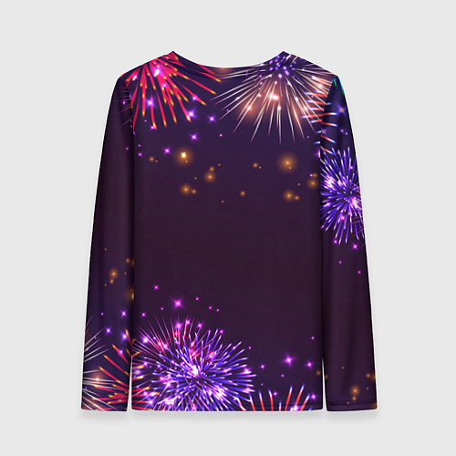 Женский лонгслив Праздничная Арина: фейерверк / 3D-принт – фото 2