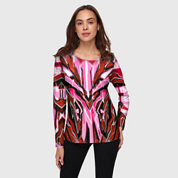 Лонгслив женский Розовый кибер доспех, цвет: 3D-принт — фото 2