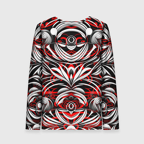 Женский лонгслив Узоры паттерны / 3D-принт – фото 2