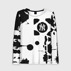 Женский лонгслив New York yankees - baseball team pattern