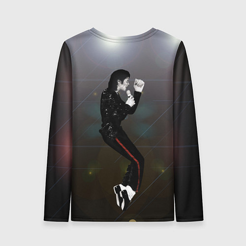 Женский лонгслив Michael Jackson в прыжке / 3D-принт – фото 2