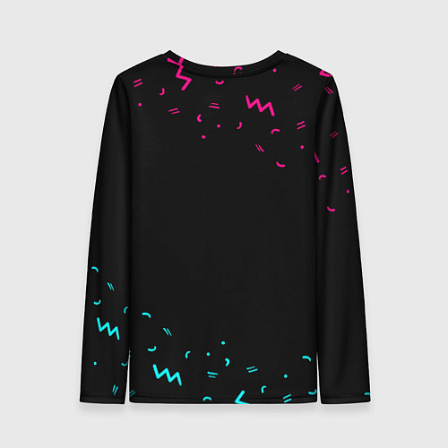 Женский лонгслив Manowar - rock star cat / 3D-принт – фото 2