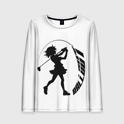 Женский лонгслив Мяч вылетел