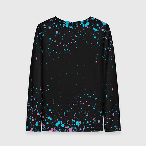 Женский лонгслив Alec monopoly graffiti брызги / 3D-принт – фото 2