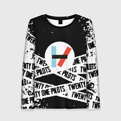 Женский лонгслив Twenty one pilots stripes steel