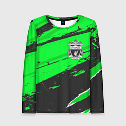 Лонгслив женский Liverpool sport green, цвет: 3D-принт