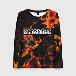 Женский лонгслив Scorpions red lava