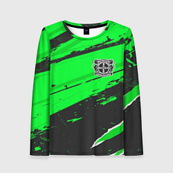 Лонгслив женский Bayer 04 sport green, цвет: 3D-принт